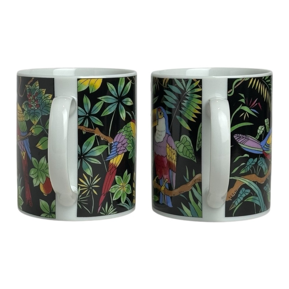 Vintage Disney Company Takahashi Made in Japan Coffee Mug Parrot Toucan Animal - Picture 2 of 7